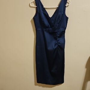Donna Ricco Elegant Navy Blue Sleeveless Dress 4